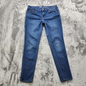 Mossimo Jeans Womens 6/28 Blue Mid Rise Skinny Leg Ankle Stretch Denim‎ Casual